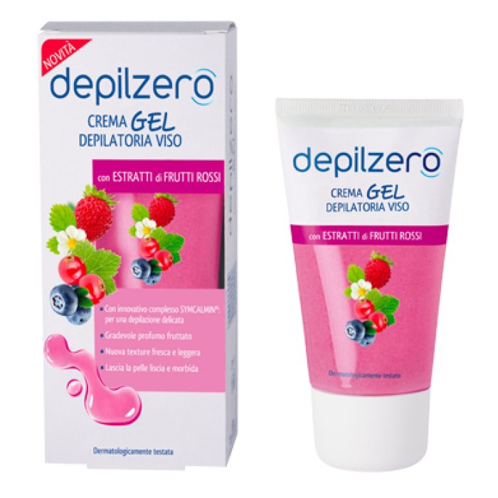 Depilzero Gel Viso Depilatorio Delicato 50 ml | Crema Depilatoria Viso per Pelli Sensibili Depilzero Gel Viso Depilatorio Delicato 50 ml | Crema Depilatoria Viso per Pelli Sensibili