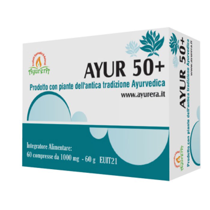Ayur 50+ Integratore Alimentare 60 Compresse per il Benessere di Uomo e Donna dopo i 50 Anni Ayur 50+ Integratore Alimentare 60 Compresse per il Benessere di Uomo e Donna dopo i 50 Anni