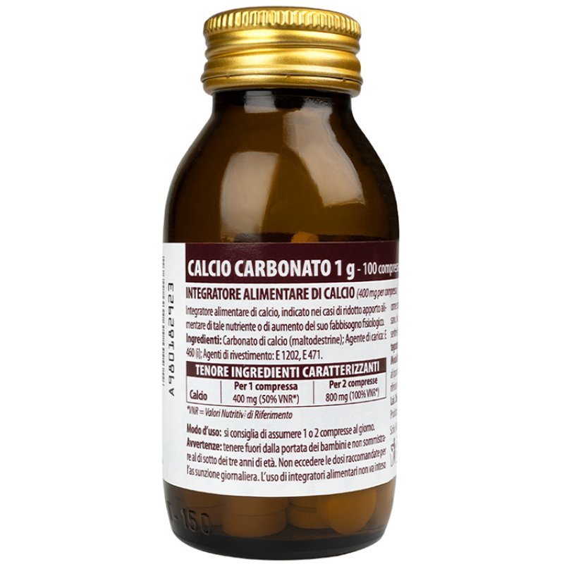 Sella Calcio Carbonato Nuova Formula 1g Integratore 100 Compresse Sella Calcio Carbonato Nuova Formula 1g Integratore 100 Compresse