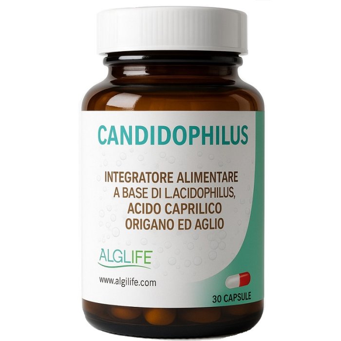 Candidophilus Lifeplan 30 Capsule Integratore Probiotico per Equilibrio Flora Intestinale e Benessere Intimo