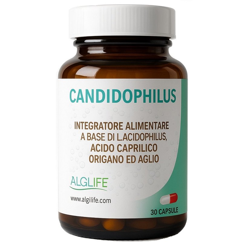 Candidophilus Lifeplan 30 Capsule Integratore Probiotico per Equilibrio Flora Intestinale e Benessere Intimo