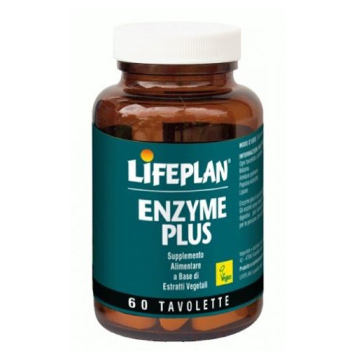 Enzyme Plus Integratore di Enzimi Digestivi in Tavolette &ndash; Supporto per la Digestione &ndash; Confezione da 60 Tavolette