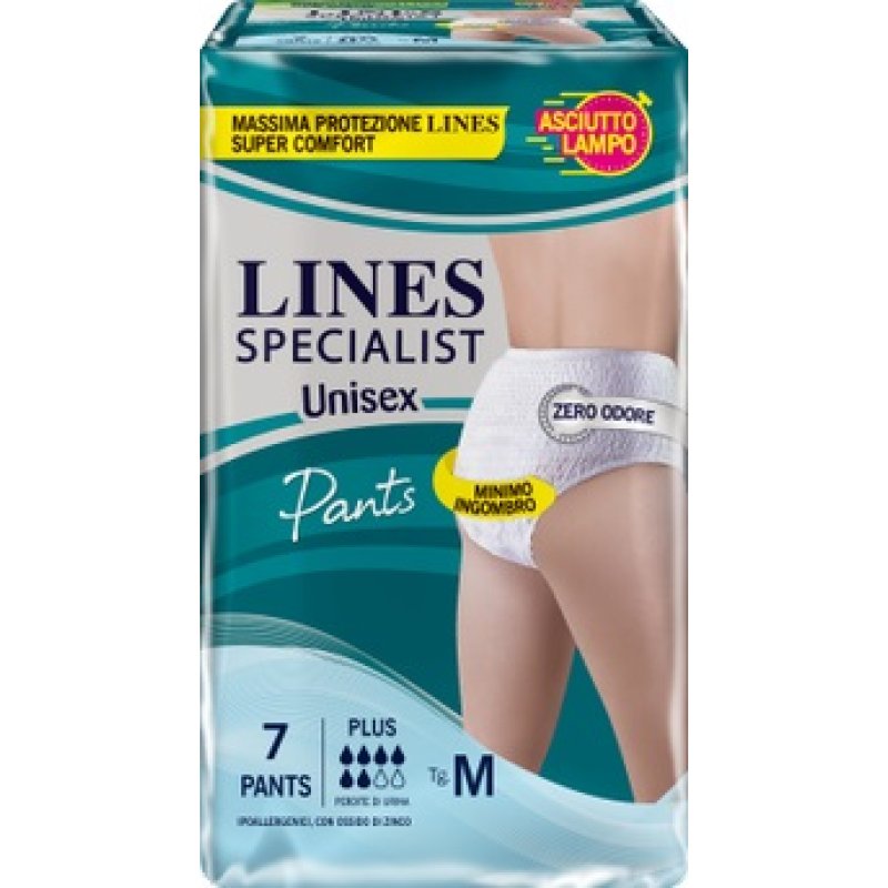Lines Spec Pants Uni Plus M  7 P ausili per incontinenza ad alta assorbenza con comfort e discrezione