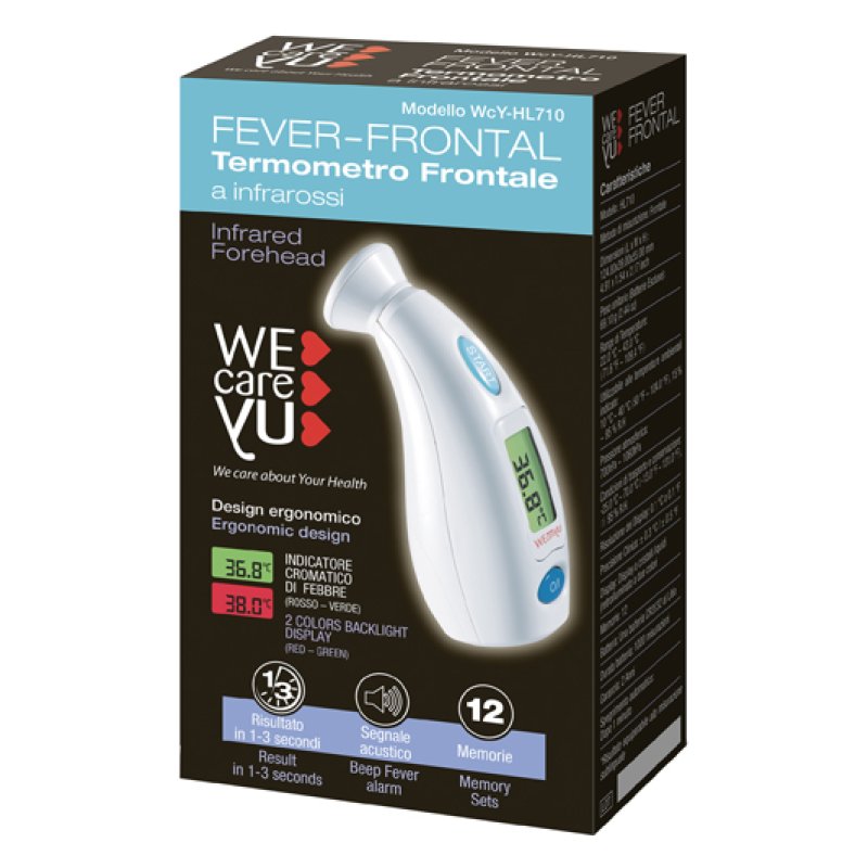 Wecareyu Fever termometro frontale - termometro digitale a infrarossi frontale