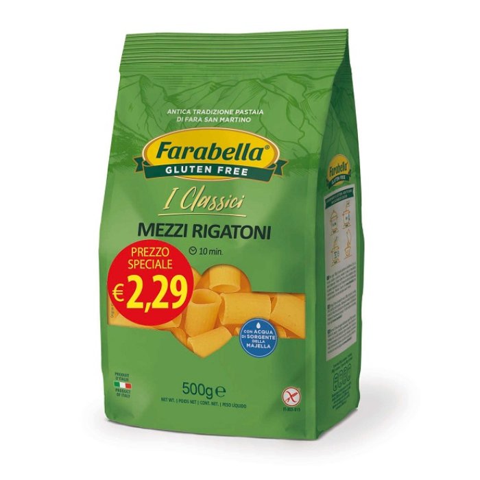 Bioalimenta Farabella Alimenti senza Glutine Mezzi Rigatoni Pasta Secca 250 g Offerta Promo Bioalimenta Farabella Alimenti senza Glutine Mezzi Rigatoni Pasta Secca 250 g Offerta Promo