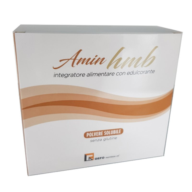 Gefo Amin HMB Integratore Alimentare con Beta Idrossi Beta Metilbutirrato per Massa Muscolare 30 Bustine