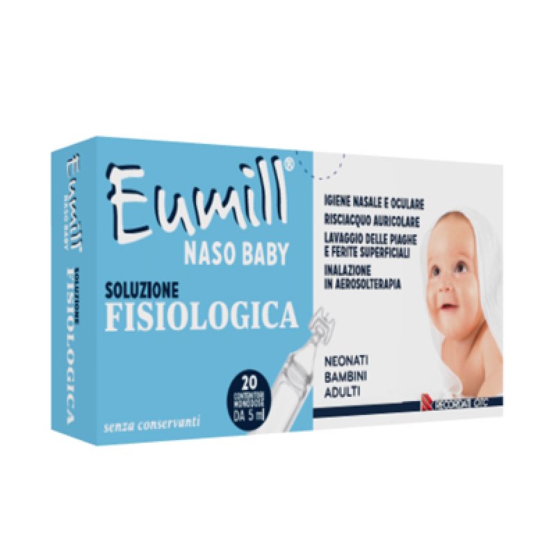 Eumill Naso Baby Soluzione Fisiologica 20 Monodose 5ml Eumill Naso Baby Soluzione Fisiologica 20 Monodose 5ml