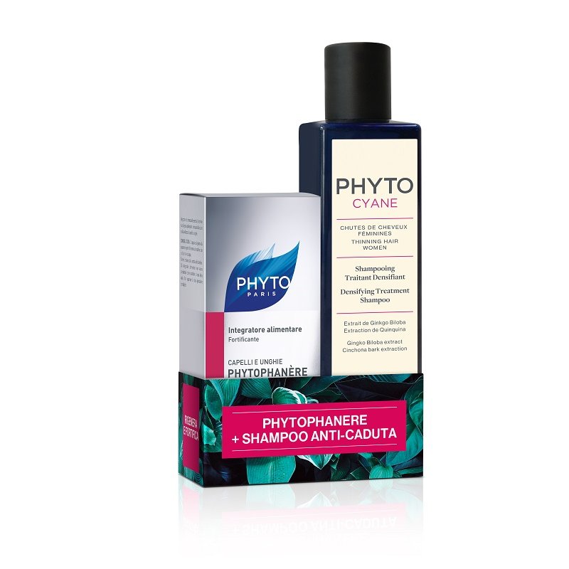 PhytoBellezza e Salute dei Capelli Sistema Anticaduta Phytophanere + Phytocyane PhytoBellezza e Salute dei Capelli Sistema Anticaduta Phytophanere + Phytocyane