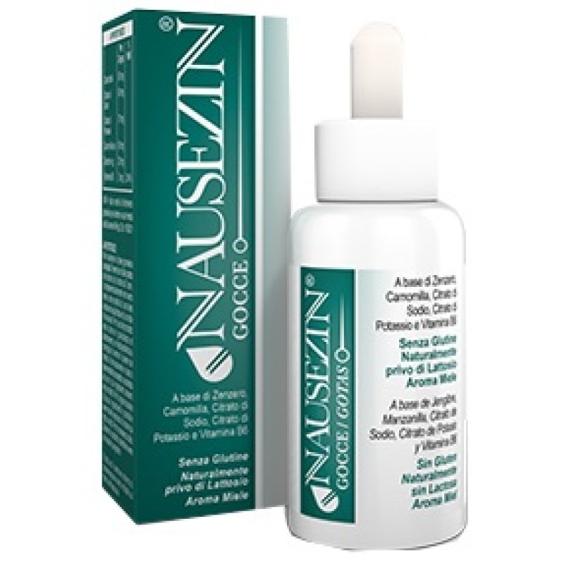 Nausezin Gocce Orali 30 Millilitri Integratore per Nausea e Benessere Gastrointestinale
