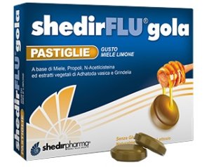 Shedir Pharma  Unipersonale Shedirflu Gola Miele/limone 24 Pastiglie