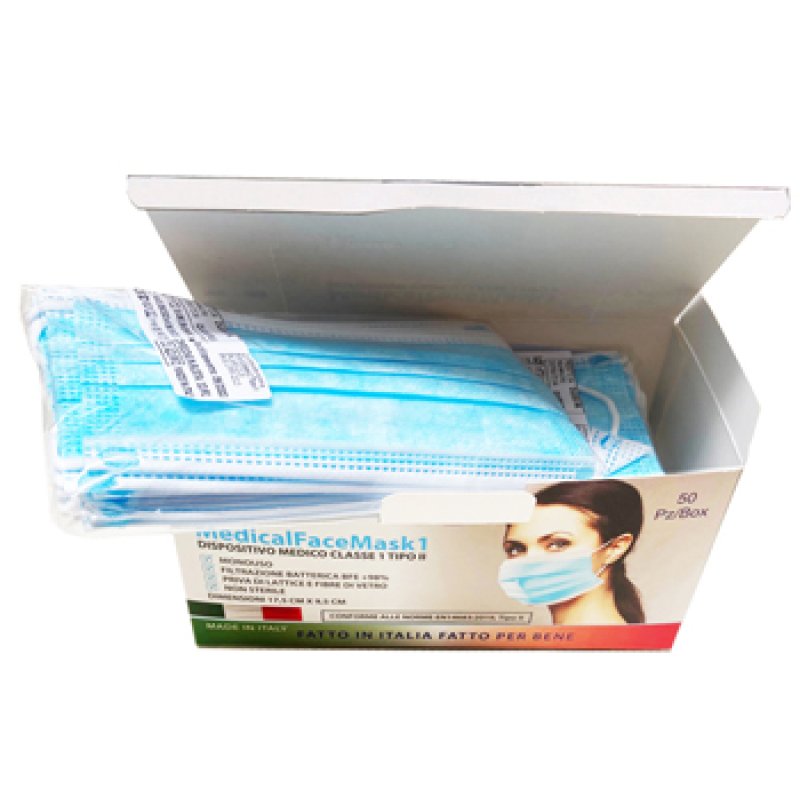 MASK CHIR.Cl.I AD Bia.50pz DS MASK CHIR.Cl.I AD Bia.50pz DS