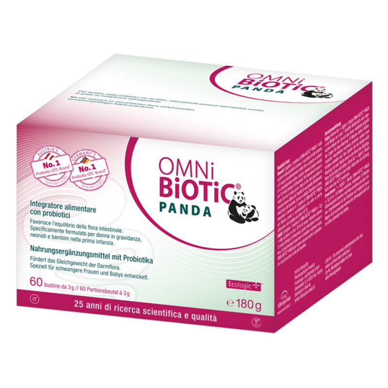Omni Biotic Panda 60 Bustine Probiotico per Neonati, Bambini, Gravidanza e Allattamento Omni Biotic Panda 60 Bustine Probiotico per Neonati, Bambini, Gravidanza e Allattamento