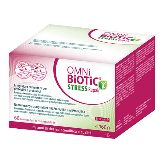 OMNi BiOTiC STRESS Repair integratore probiotici e prebiotici &ndash; 56 bustine da 3 g