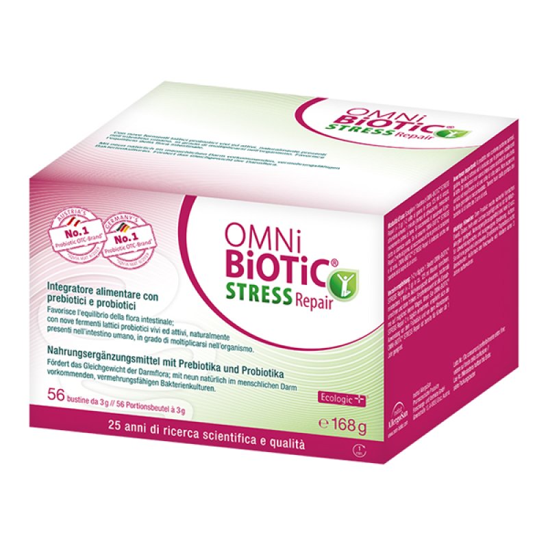 OMNi BiOTiC STRESS Repair integratore probiotici e prebiotici &ndash; 56 bustine da 3 g