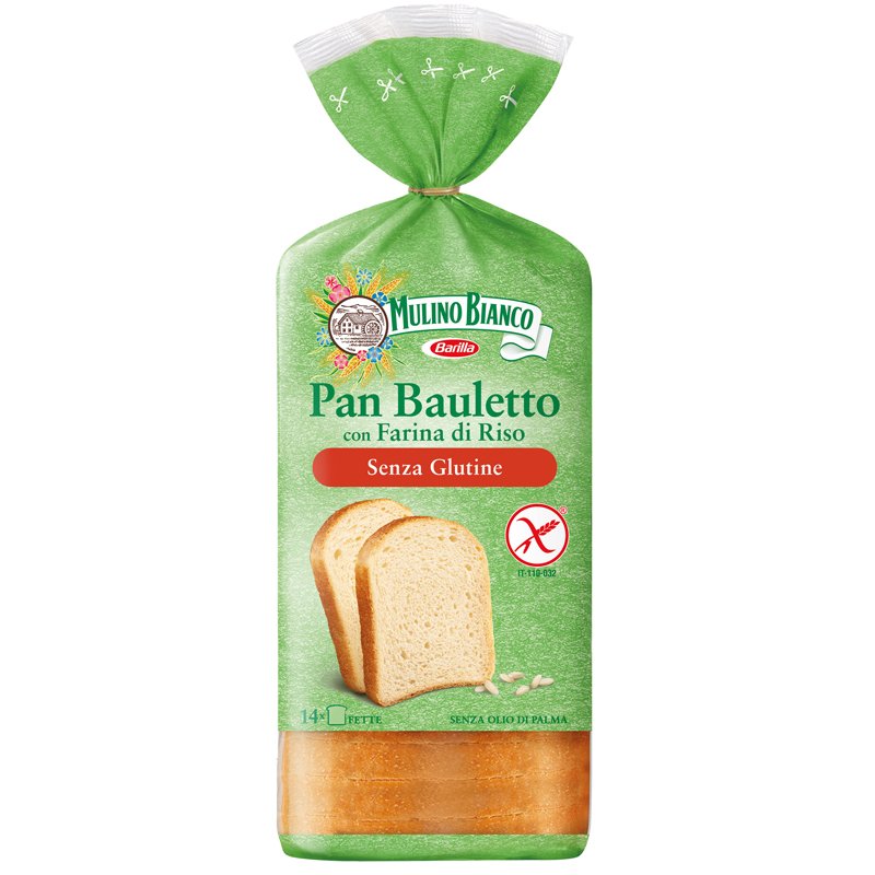 Mulino Bianco Pan Bauletto Senza Glutine con Farina di Riso, 300g Mulino Bianco Pan Bauletto Senza Glutine con Farina di Riso, 300g