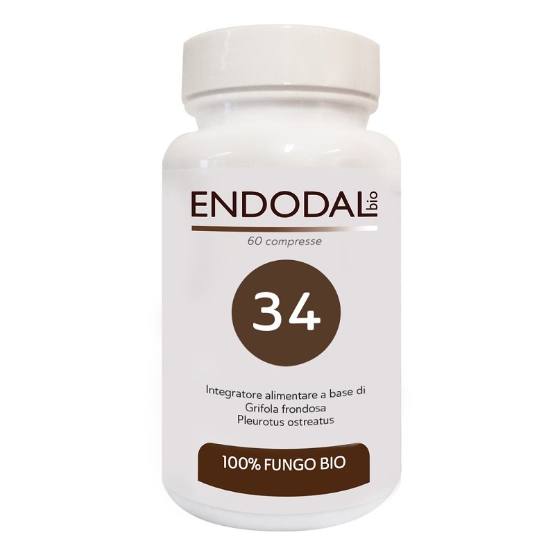 Endodal 34 Bio 60 Compresse Integratore Alimentare Biologico per Benessere di Fegato e Intestino