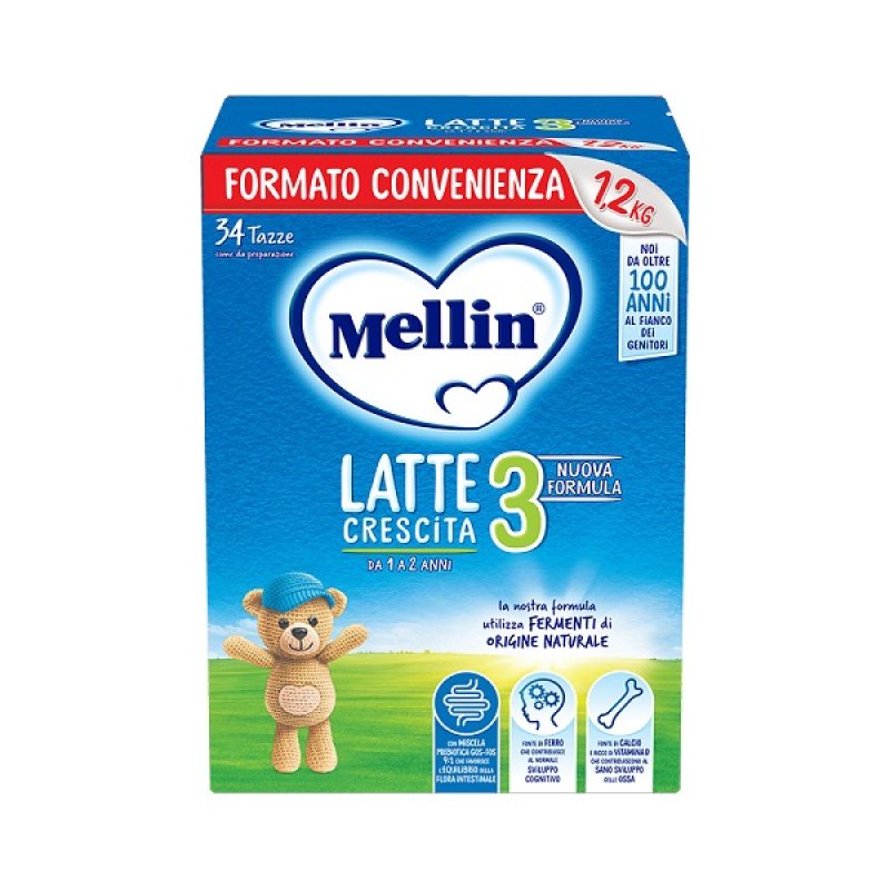 Mellin 3 Latte 1200 G latte per la prima infanzia, studiato per neonati e bambini Mellin 3 Latte 1200 G latte per la prima infanzia, studiato per neonati e bambini