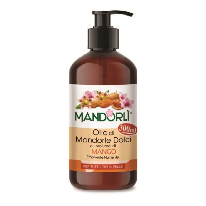 Mandorli Mango Olio Corpo Idratante 300 ml &ndash; Olio Corpo Nutriente alle Mandorle Dolci e Mango per Pelle Morbida e Profumata
