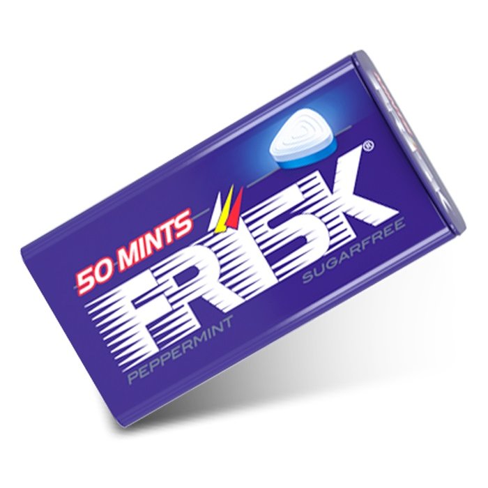 Frisk Peppermint 50 mentine senza zucchero alla menta piperita per un’alito fresco