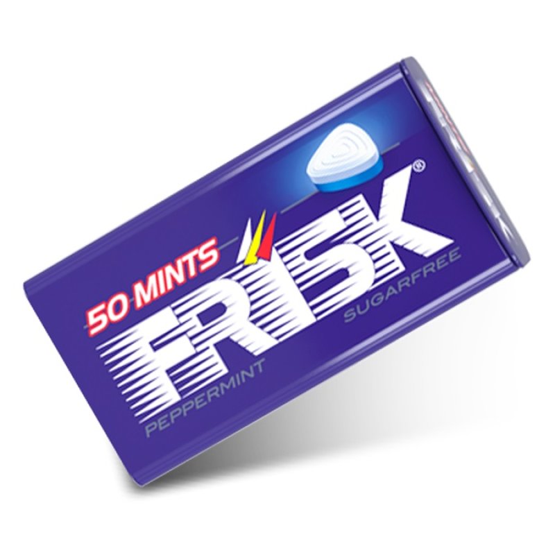 Frisk Peppermint 50 mentine senza zucchero alla menta piperita per un&rsquo;alito fresco