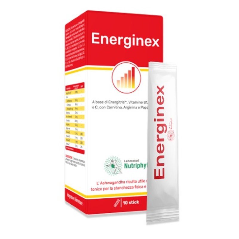Laboratori Nutriphyt Energinex Integratore Alimentare 10 stick Laboratori Nutriphyt Energinex Integratore Alimentare 10 stick