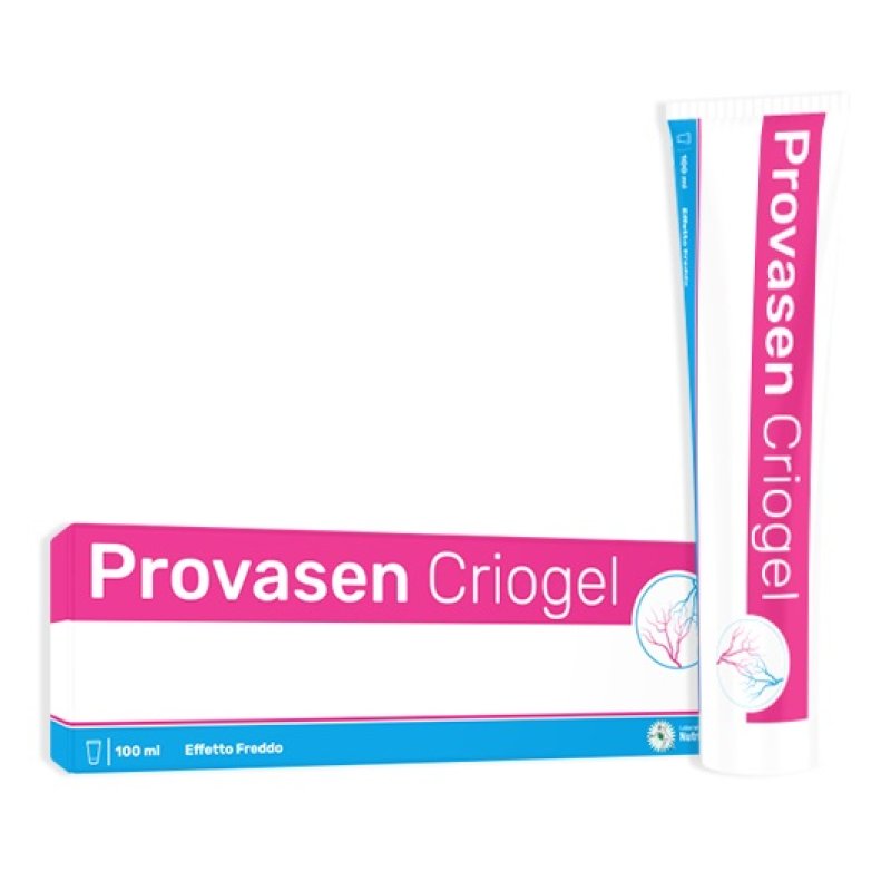 Provasen Criogel 100 ml - gel gambe pesanti effetto freddo con mentolo e vite rossa Provasen Criogel 100 ml - gel gambe pesanti effetto freddo con mentolo e vite rossa