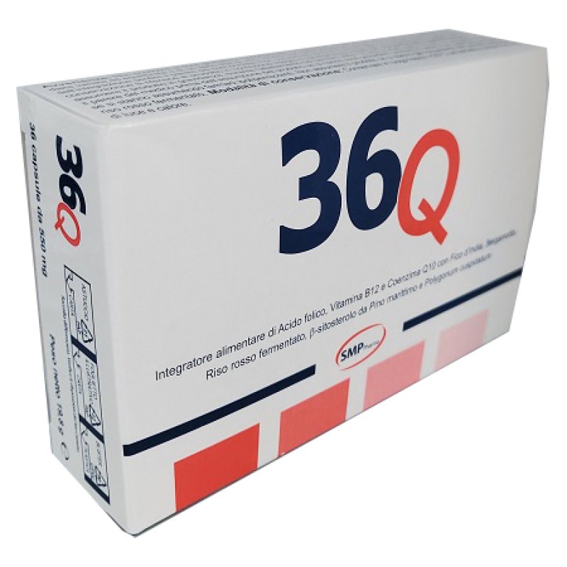 36Q 36 Capsule acido folico B12 e Q10 per colesterolo
