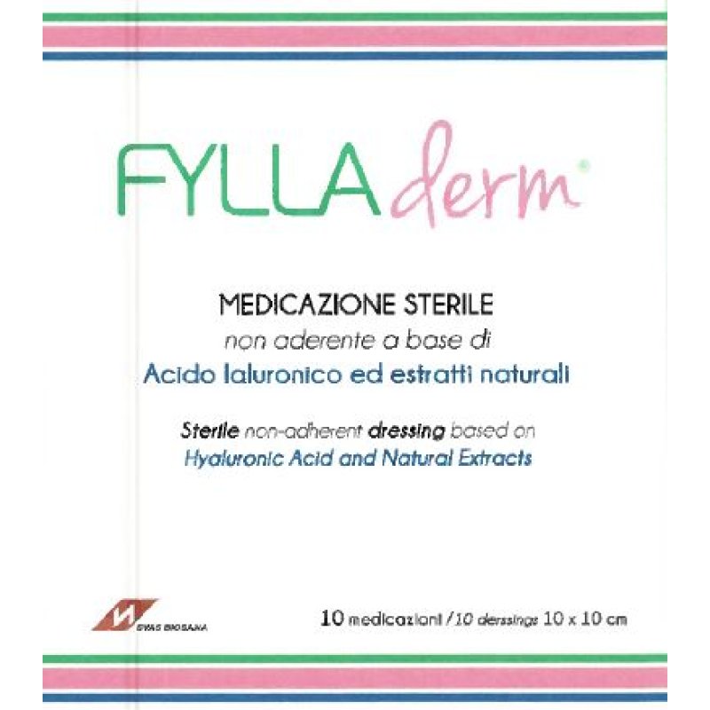 Fylladerm Medicazione in Acido Ialuronico 10 x 10 cm Confezione da 10 Pezzi