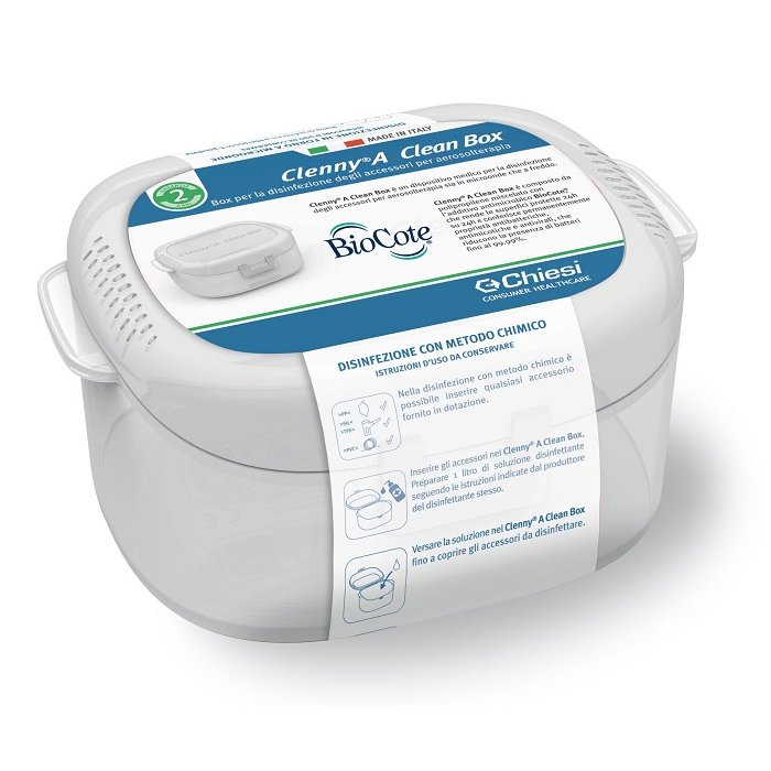 Clenny A Clean Box Contenitore per Pulizia e Conservazione Accessori Aerosol per Bambini e Adulti Clenny A Clean Box Contenitore per Pulizia e Conservazione Accessori Aerosol per Bambini e Adulti
