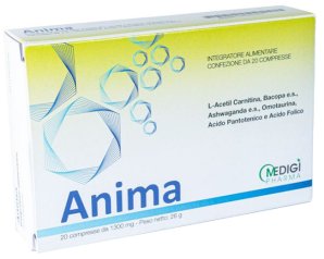 Anima - Integratore Alimentare con L-Acetil Carnitina e Bacopa 20 compresse
