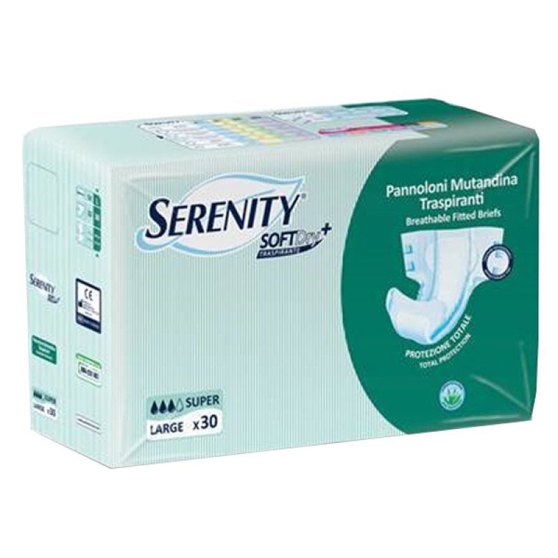 Serenity Soft Dry+ Pannoloni Mutandina Super L 30 Pezzi