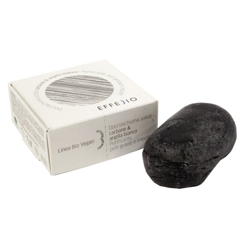 Effebio docciaschiuma carbone - detergente corpo al carbone vegetale