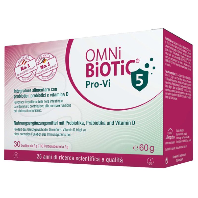 Omni Biotic Pro Vi 5 Integratore Probiotico Fermenti Lattici Vivi per Intestino e Difese Immunitarie 30 Bustine