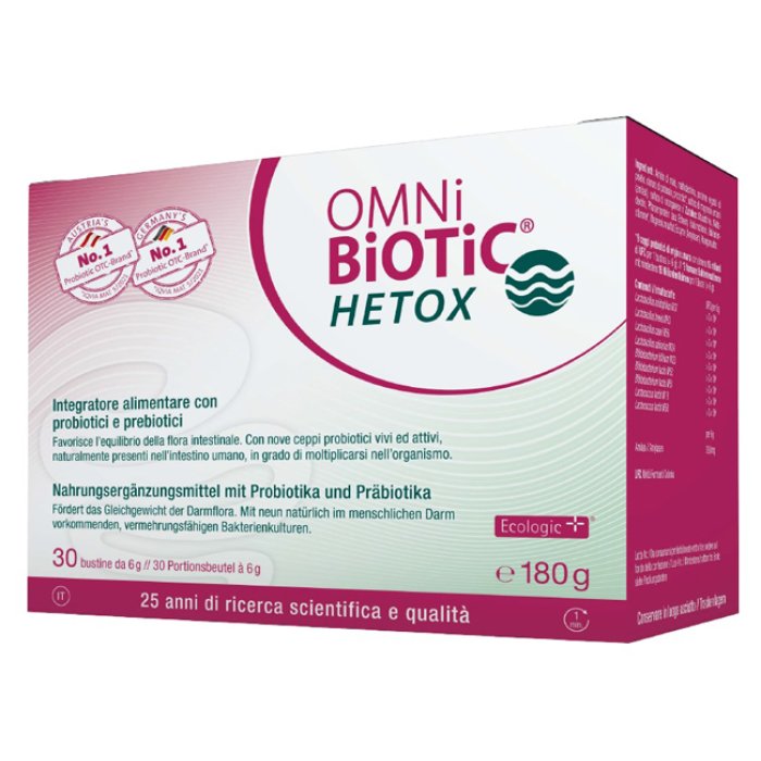 Omni Biotic Hetox 30 bustine - probiotico a supporto della funzione epatica
