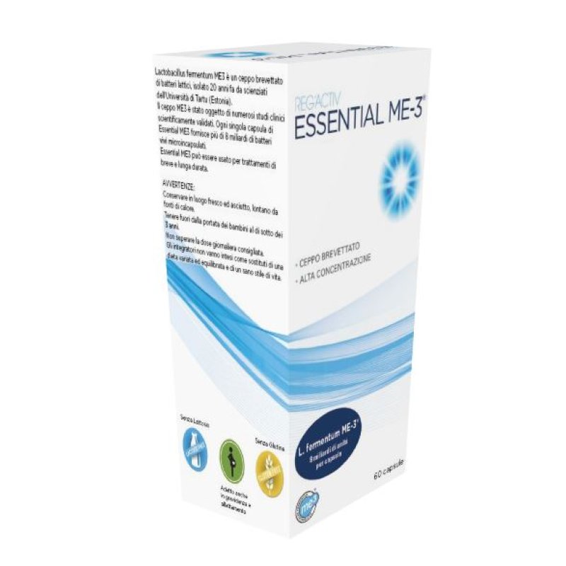 Essential RegActive Me 3 Integratore Probiotico Antiossidante 60 Capsule | Supporto Glutatione Difese Immunitarie Fegato e Cuore Essential RegActive Me 3 Integratore Probiotico Antiossidante 60 Capsule | Supporto Glutatione Difese Immunitarie Fegato e Cuore