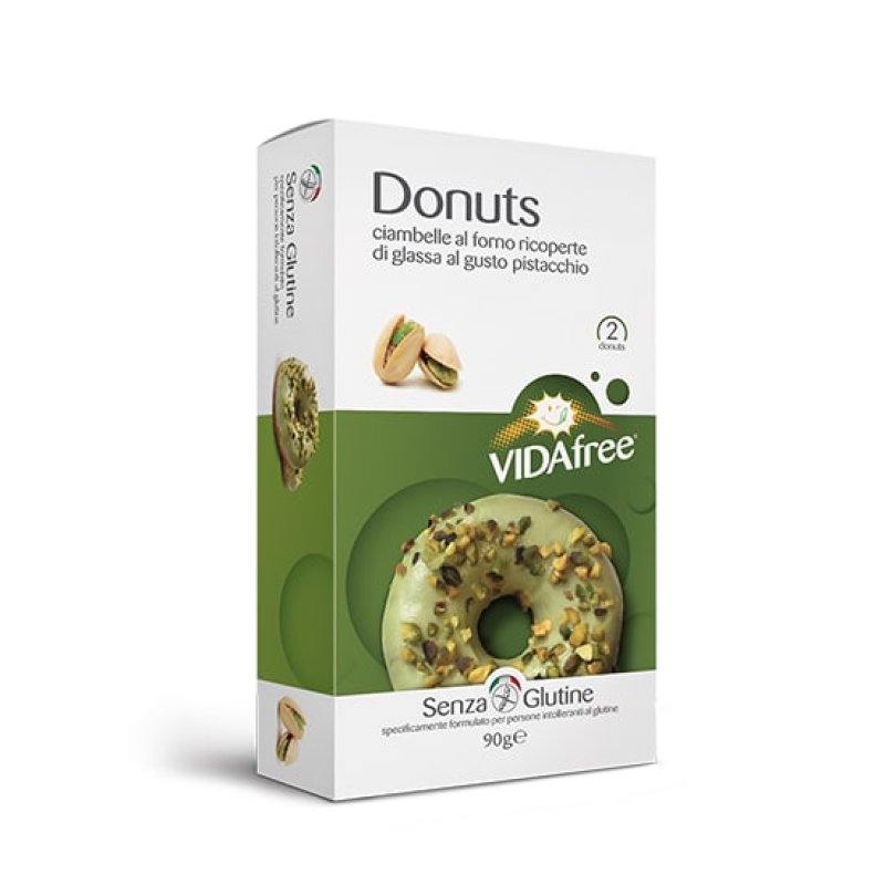 Donuts al pistacchio 90 g merendina soffice ripiena per colazione e snack Donuts al pistacchio 90 g merendina soffice ripiena per colazione e snack