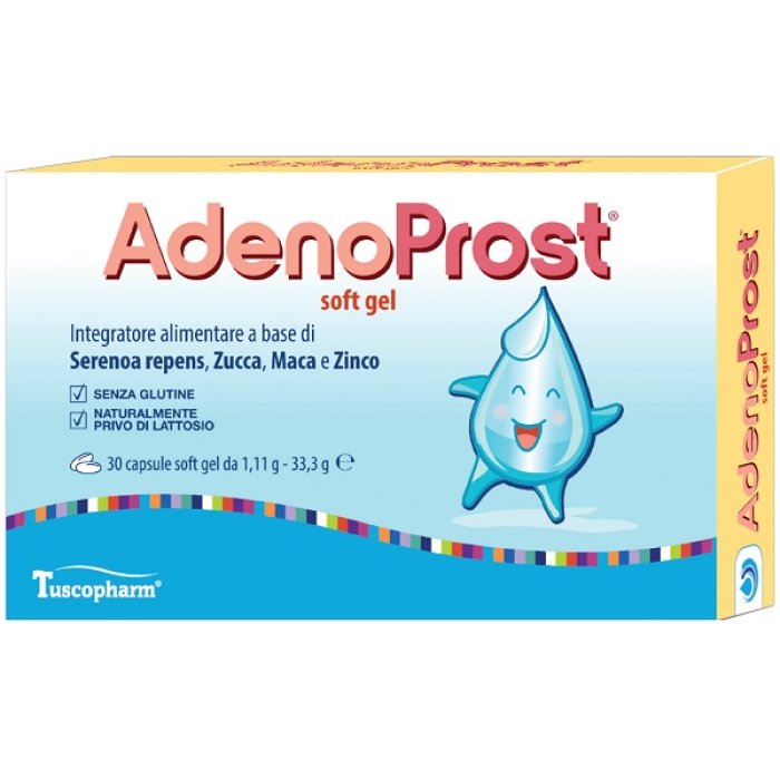 AdenoProst 30 Soft Gel Integratore per Benessere Prostatico AdenoProst 30 Soft Gel Integratore per Benessere Prostatico