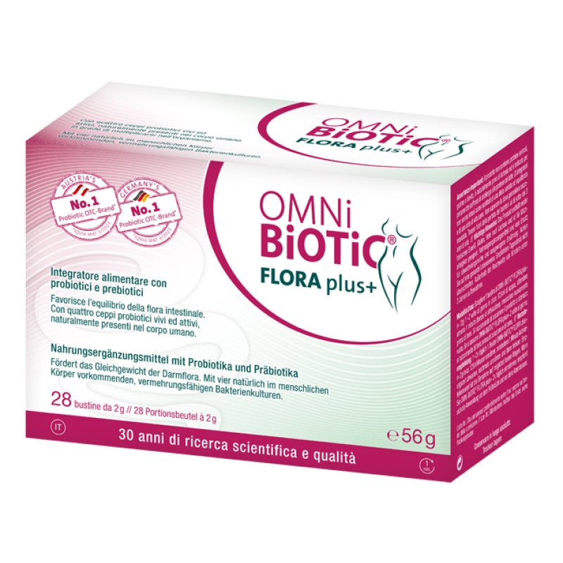 Institut Allergosan Gmbh Omni Biotic Flora Plus+ 28 Bustine Da 2 G