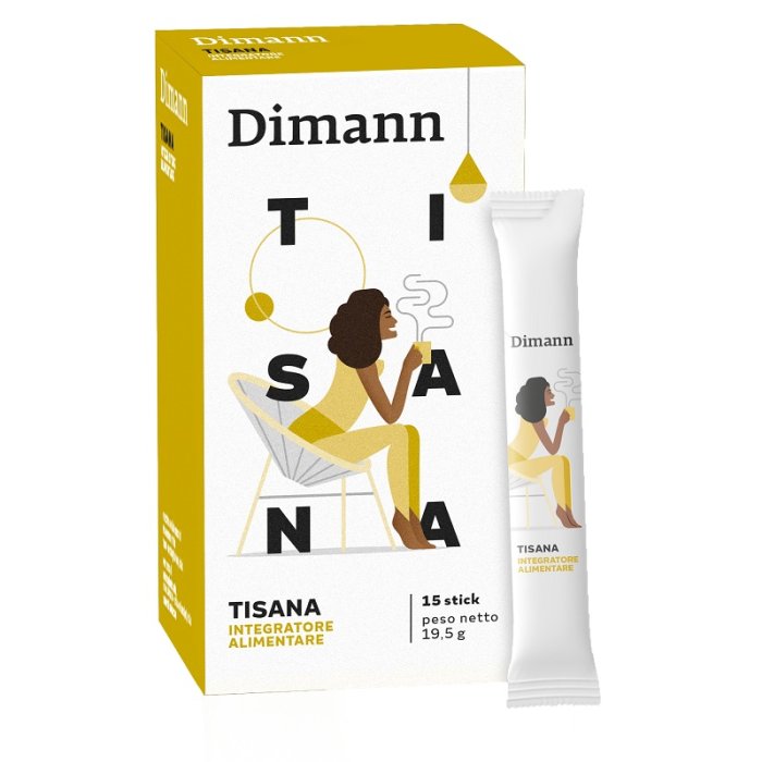 Dimann tisana 15 stick - tisana solubile con D-mannosio e mirtillo rosso per vie urinarie Dimann tisana 15 stick - tisana solubile con D-mannosio e mirtillo rosso per vie urinarie