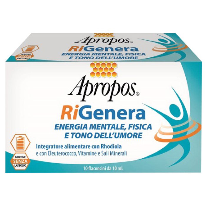 Apropos RiGenera energia integratore energia mentale fisica 10 flaconcini Apropos RiGenera energia integratore energia mentale fisica 10 flaconcini