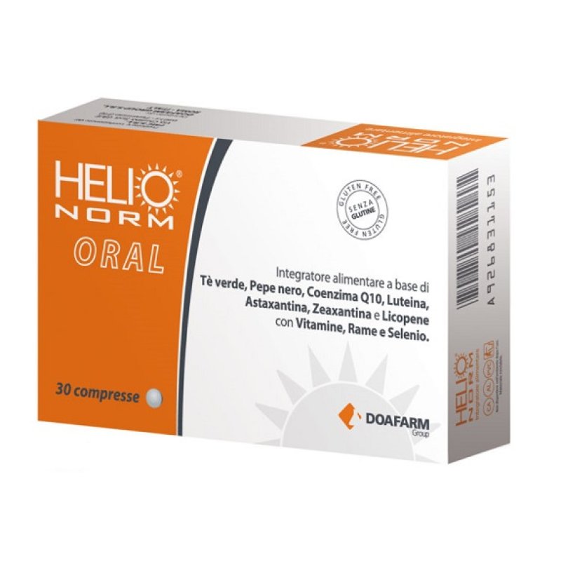 Helionrom Oral - Integratore Alimentare con Aminoacidi, Vitamine, Minerali e Glutatione 30 compresse