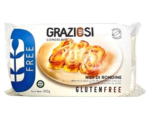 Laboratorio Graziosi Alimenti senza Glutine Snack Nidi di Rondine Prodotto Congelato 300 g
