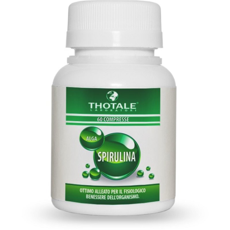Thotale Spirulina Integratore Alimentare 60 Compresse Thotale Spirulina Integratore Alimentare 60 Compresse