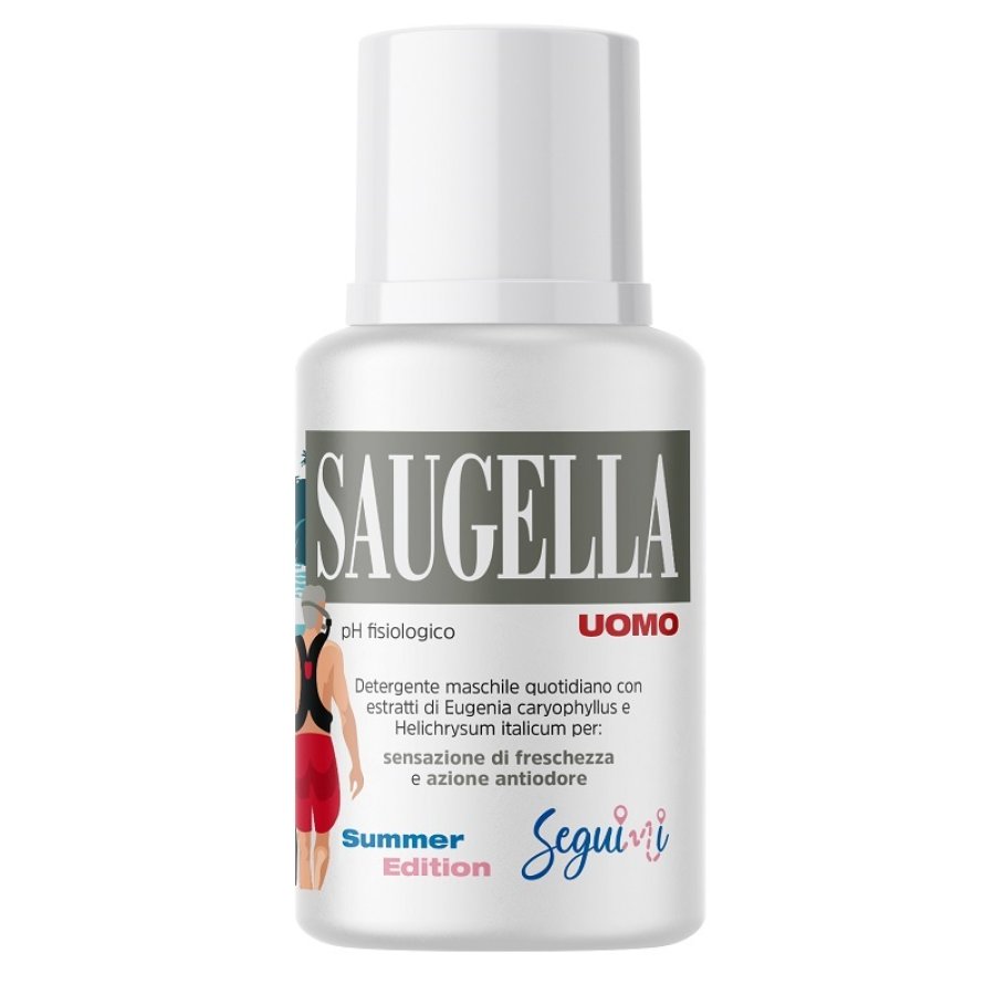 Saugella Uomo 100 ml - Detergente maschile con estratti naturali Saugella Uomo 100 ml - Detergente maschile con estratti naturali