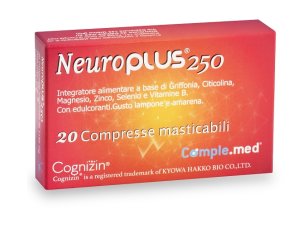 Neuroplus Integratore Alimentare 20 Compresse Masticabili per Memoria e Concentrazione