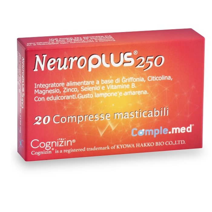 Neuroplus Integratore Alimentare 20 Compresse Masticabili per Memoria e Concentrazione
