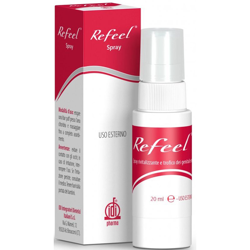 Idi Pharma Refeel Spray Rivitalizzante Trofico Genitali Esterni Femminili 20 ml