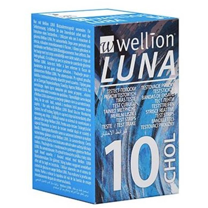 Med Trust Wellion Luna Strisce Reattive per Misurazione Colesterolo 10 strisce Med Trust Wellion Luna Strisce Reattive per Misurazione Colesterolo 10 strisce