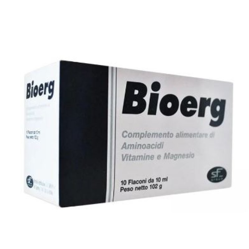 SF Group srl Integrazione Alimentare Bioerg Energia e Vitalità 10 Flaconcini da 10 ml SF Group srl Integrazione Alimentare Bioerg Energia e Vitalità 10 Flaconcini da 10 ml