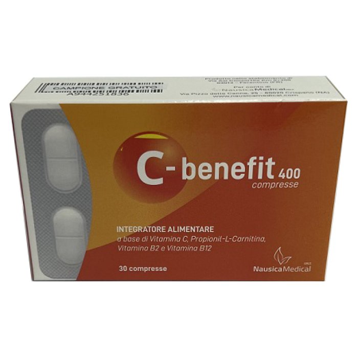 C-Benefit 400 Compresse Integratore Alimentare a Base di Vitamina C per il Benessere del Sistema Immunitario C-Benefit 400 Compresse Integratore Alimentare a Base di Vitamina C per il Benessere del Sistema Immunitario